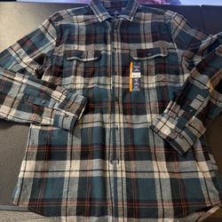 George long sleeeve flannel size M