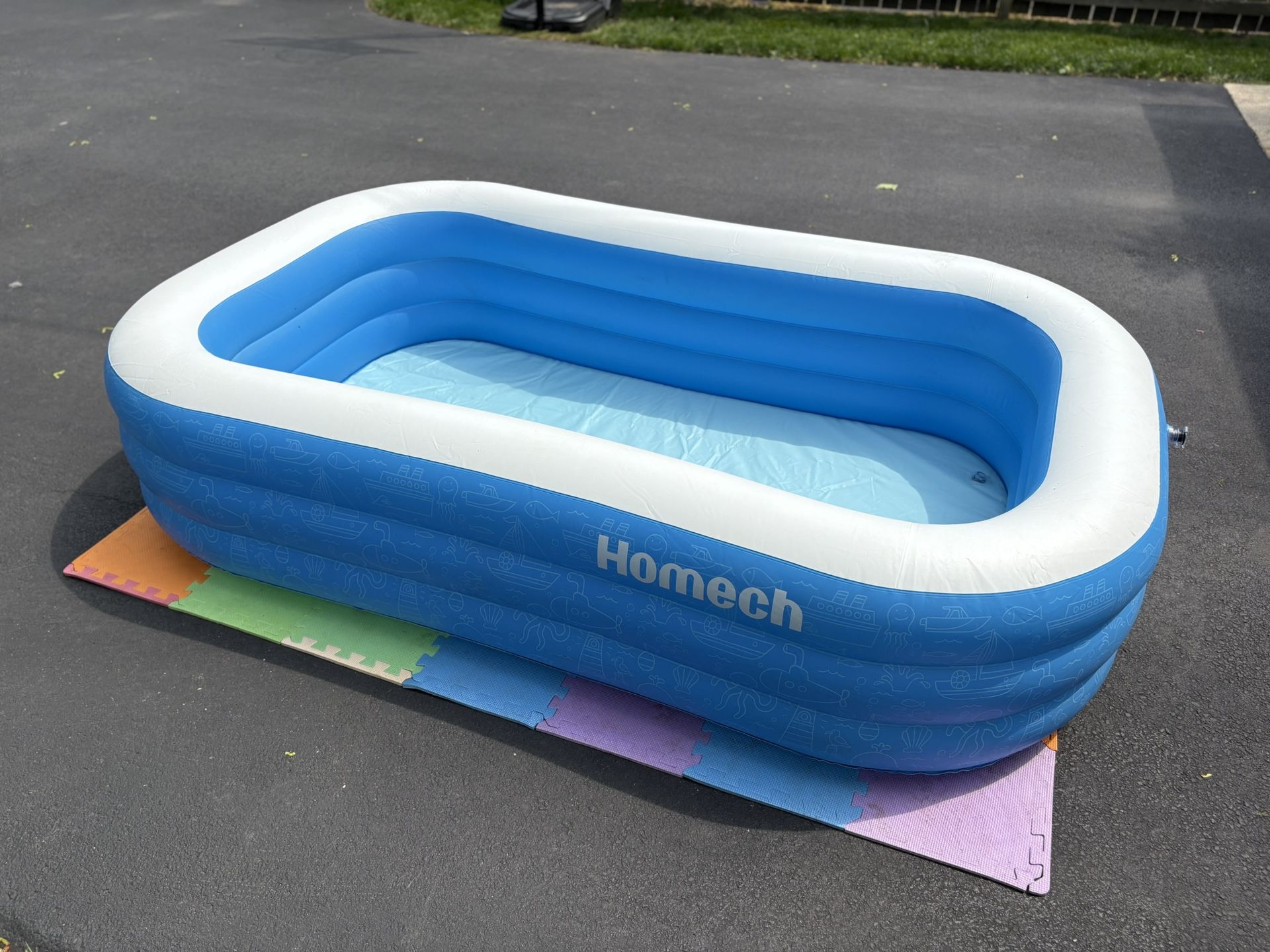Inflatable Pool - 84x60 With Foam Pads Included
