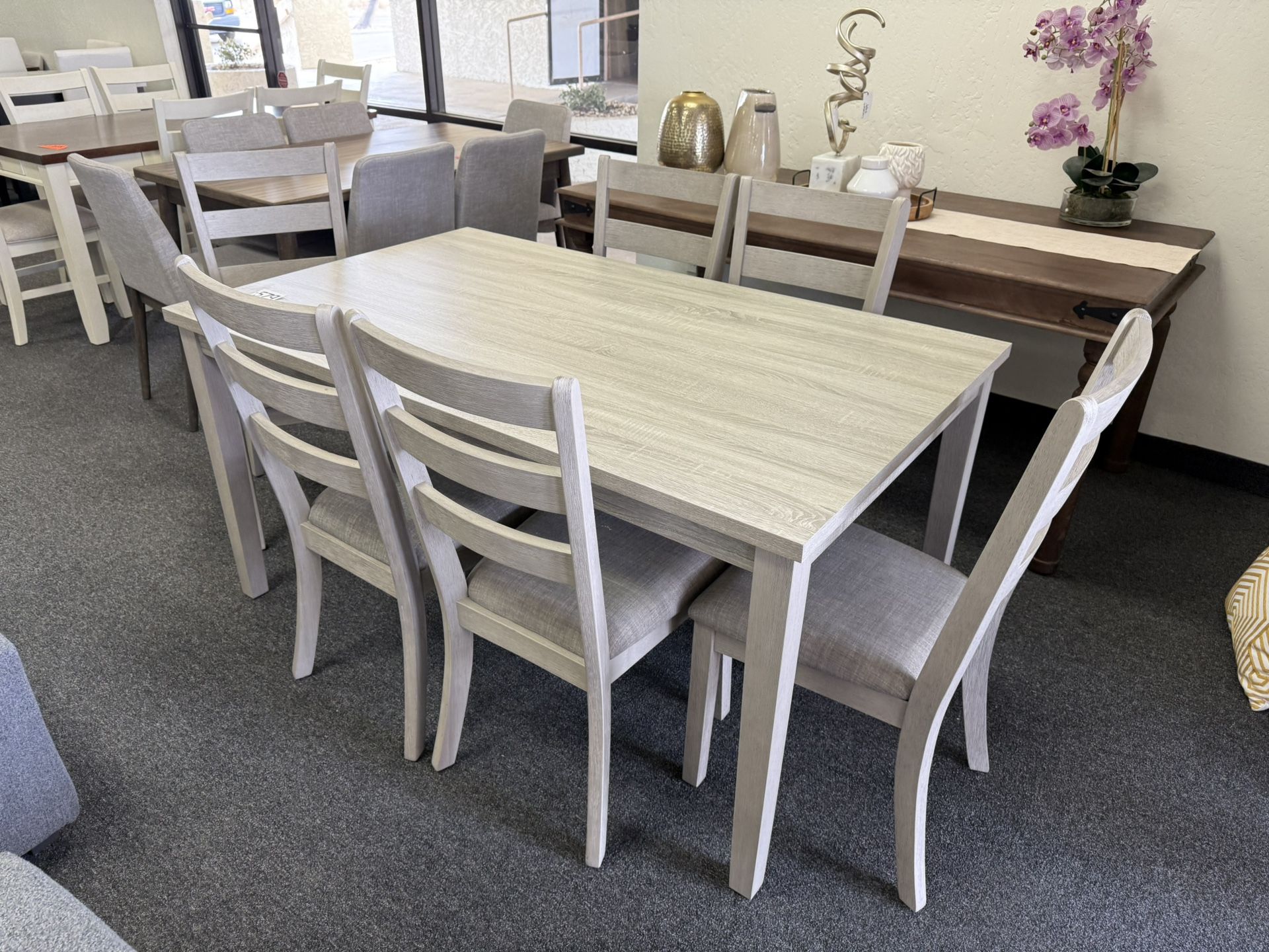 Grey Dining Table With 6 Chairs