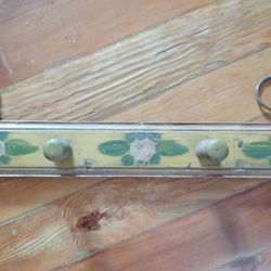 Authentic French Provincial coat rack/ 4 hooks.