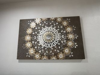 Pier 1 Handmade Wall Art Heavy, Solid, Quality 30” x 44” x 2”