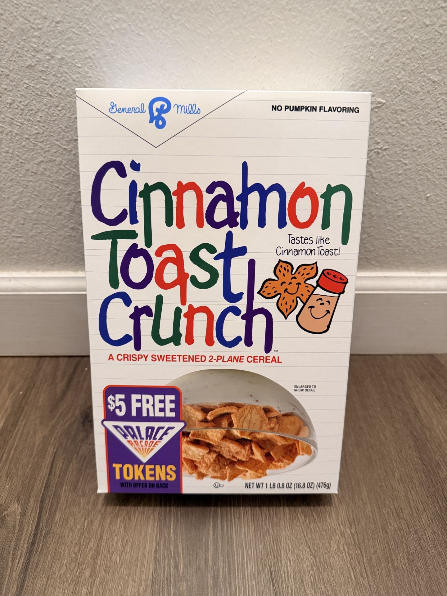 Stranger Things General Mills Upside Down Cinnamon Toast Crunch Cereal Box NIB