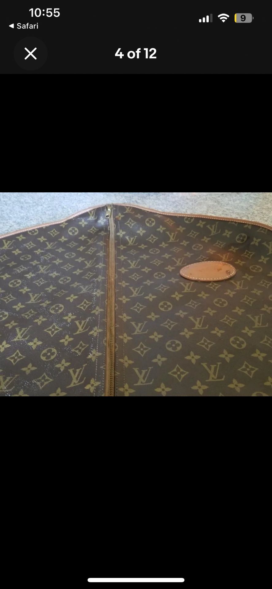 Louis Vuitton Vintage 1980’s Garment Bag Double-sided 