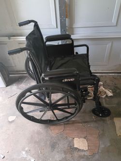 Drive Composite 24 inch Mag Wheel Medical Manual Folding Wheelchair.