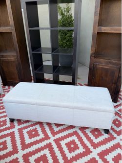 Storage bench ottoman