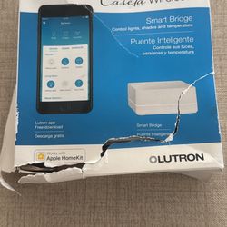 Lutron Caseta Smart Lighting Smart Hub for Light Bulbs and Fans: damaged box factory sealed 