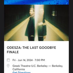 Friday 6/14/24 Odesza At UC Berkeley Greek Theatre 