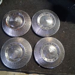 Vintage 60's era Ford hubcaps full set
