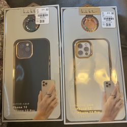 Two NEW I-Phone 12/12 Pro cases and ring holders. 