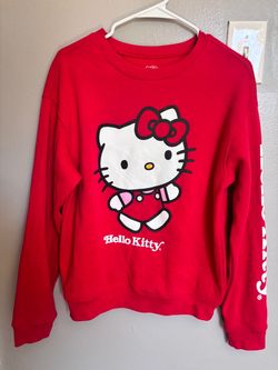 Hello Kitty Red Graphic Crewneck Sweatshirt
