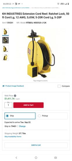 New KH INDUSTRIES 50FT BEST IN THE MARKET RETRACTABLE POWER