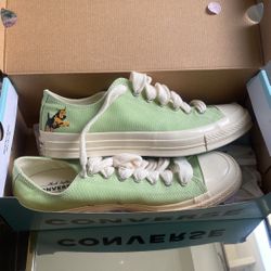 Gold Le Fleur Converse New - Size 12 