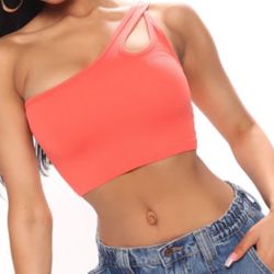 One Shoulder Crop Top