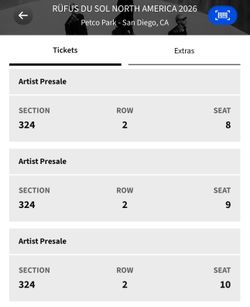 Rufus Du Sol tickets