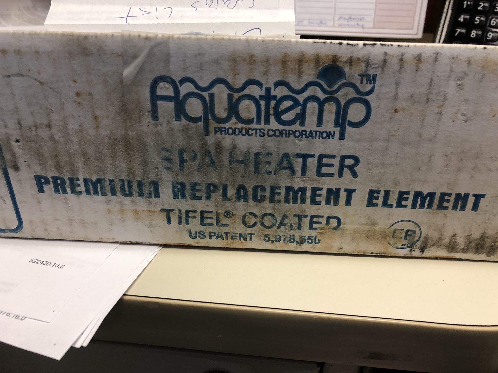Aqua temp spa heater element