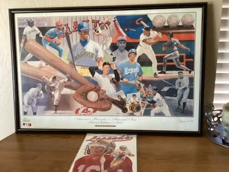 1990’s Baseball Poster Framed