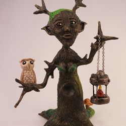 Collectible Art Doll Desk Friend, Lyra And Elara