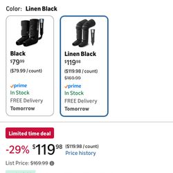 BEST GIFT Air Compression Massager with Heat for Comprehensive Leg and Foot Therapy, Helpful for Varicose Veins, Cramps, Edema