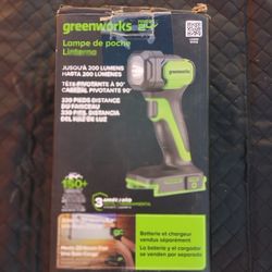 Greenworks 24v Flashlight 200 Lumens 