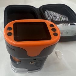 1000X Handheld Microscope for Kids 4K 2.0" Screen Rechargeable Mini Pocket Digital Microscopes w/Slides Kit Portable Edu Gift Age 4-6 8-12 Children St