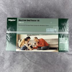 New Sealed Maxtor OneTouch III 160GB External Hard Drive USB