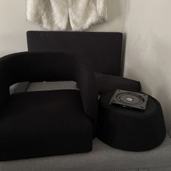 Black Textured Sofa (new)