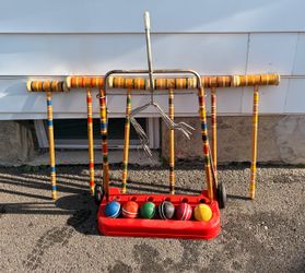 Vintage Croquet Set