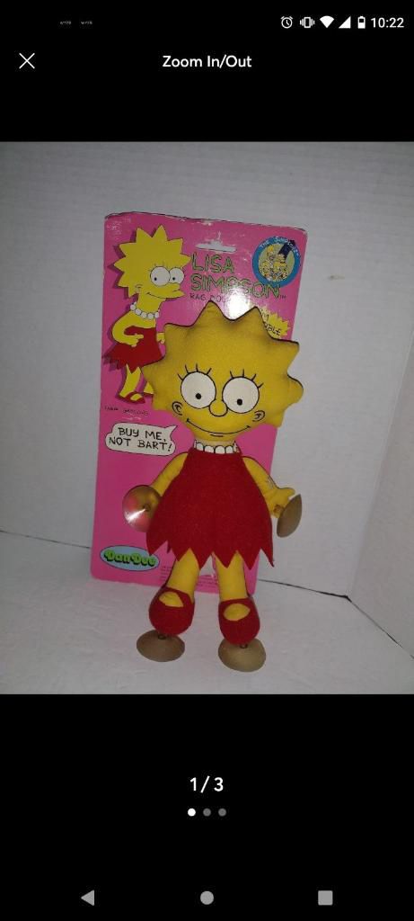 Vintage, Lisa Simpson, 1990 Toy