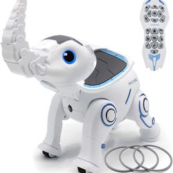 Robot Toys Remote Control Robotic Elephant RC Programming Interactive Robot Voice Control Intelligent Electronic Toys Walking Dancing for Boys Girls A