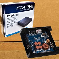 🚗 No Credit Needed 🚗 Alpine S-Series Monoblock Power Amplifier 1200 Watts Bass System S2-A60M 🚗 Payment Options Available 🚗