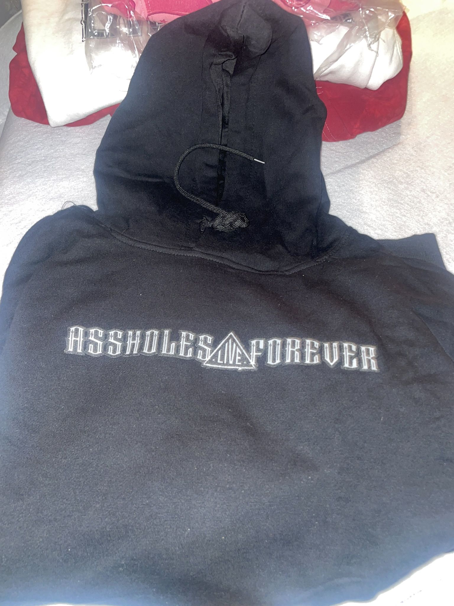 A**holes Live Forever Black Hooded Sweatshirt