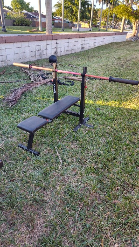 Foldable Bench press With Olympic Bar