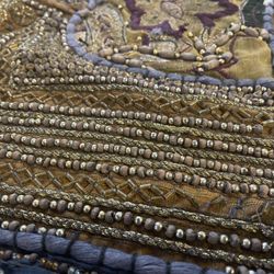 Antique Hand beaded & Hand Appliquéd Tapestry from India 