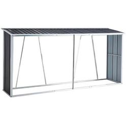 New In Box Firewood Rack Log Holder with Roof Log Storage Firewood Stand