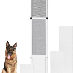 FANTREK Dog Door for Sliding Glass Door, Large Pet Door for Patio Slider