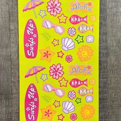 New Aloha Surfs Up Hawaii Travel Scrapbook Craft Stickers