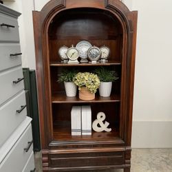 Curved Wood Bookshelf