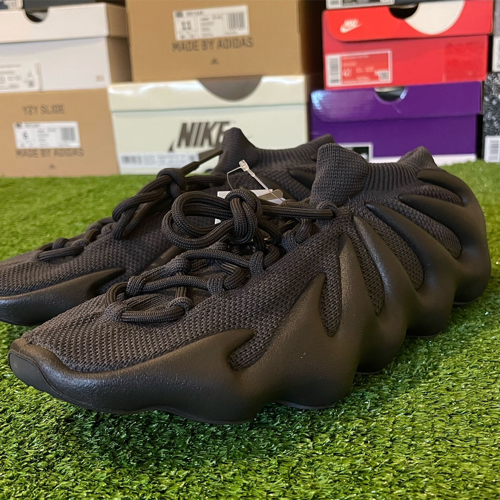 Adidas Yeezy 450 Utility Black Size 12 ( Fits 11-11.5 )