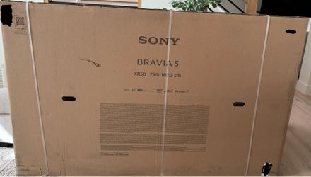 Brand New, Unopened - Sony 75” class BRAVIA 5 Mini LED 4K HDR Smart Google TV SN: K75XR50