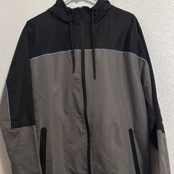 Grey and black windreaker size M men