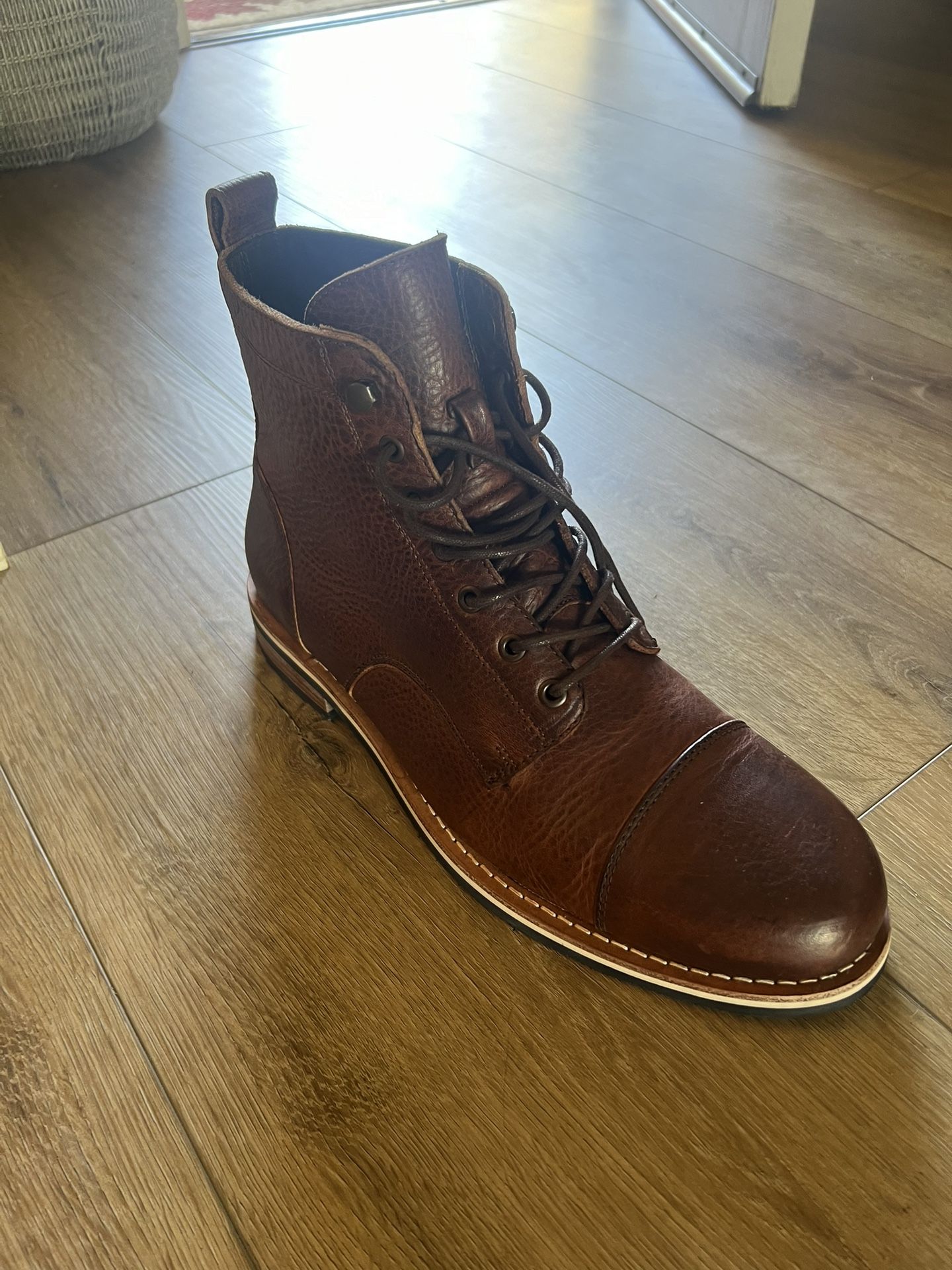 Size 12 Helm Leather Boots (NEW)
