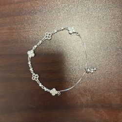 Sterling Silver Mother Of Pearl Adjustable Bracelet