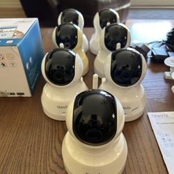 8 Tenvis IP Security Cameras TH661, 7 Used, 1 New In Box