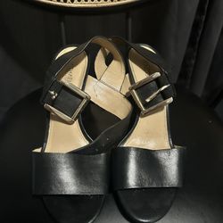black heels size 6-7 