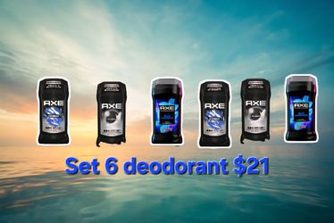 Set 6 deodorant Axe may vary scent
