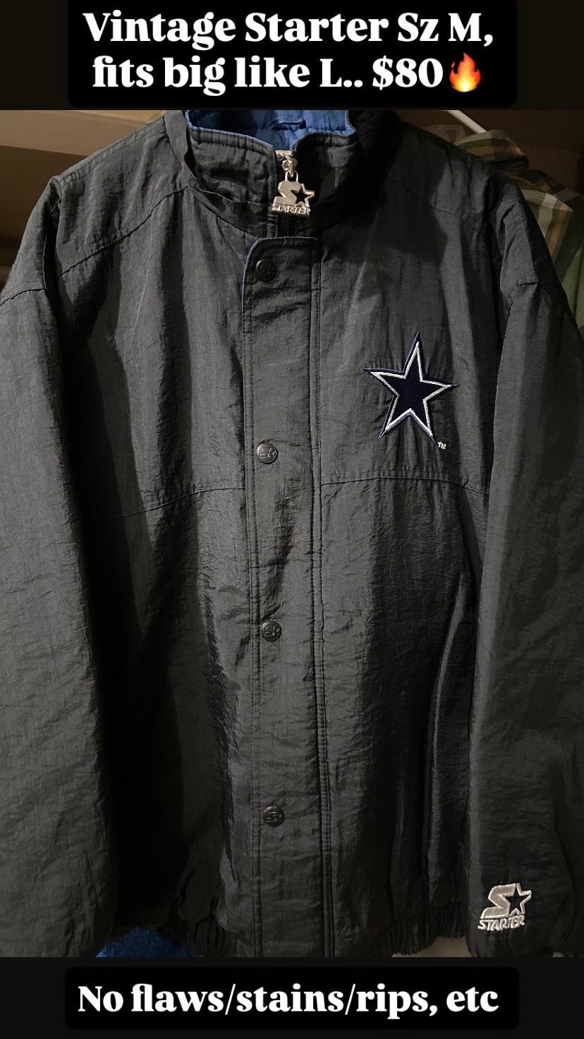 Dallas Cowboys Vintage Starter Jacket Size Mens M