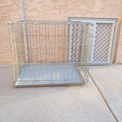 Dog Kennel & Dog Gate - $30.00