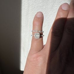 TWO TONE DIAMOND WEDDING SET