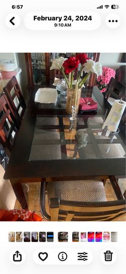 Dining Table With Six Chairs