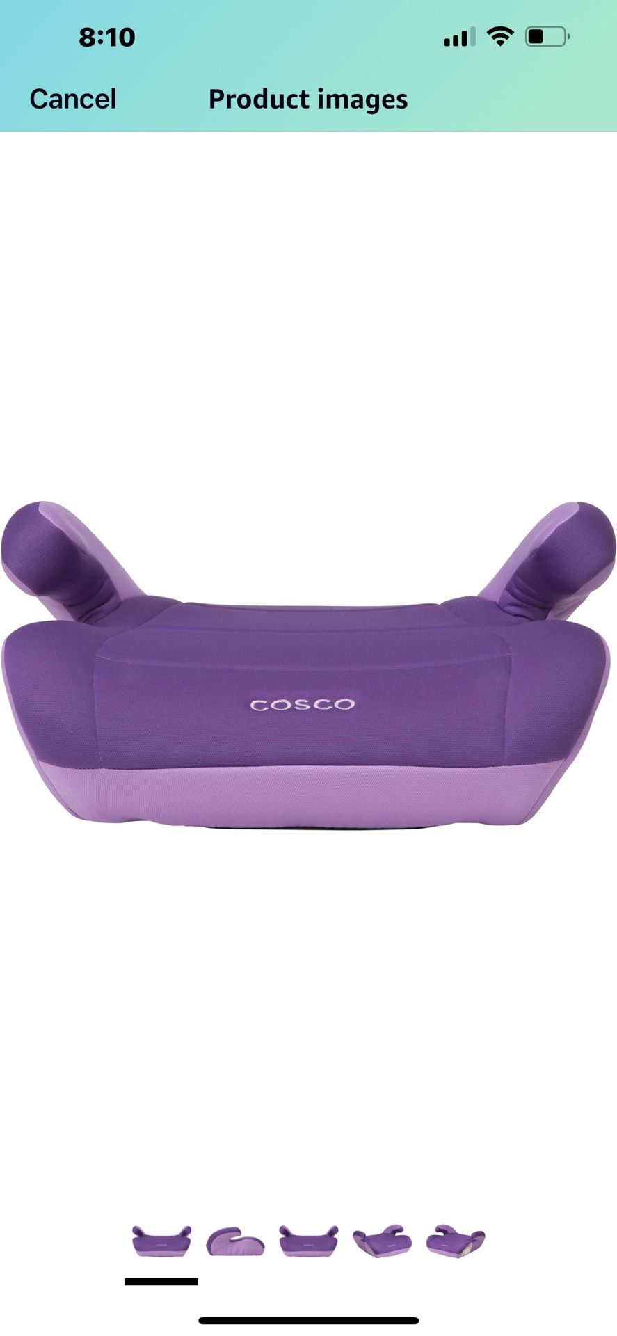 Cosco Topside Booster Car Seat - Grape